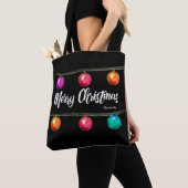 Gepersonaliseerd, Kerst, Waterverf ballen Tote Bag (Dichtbij)