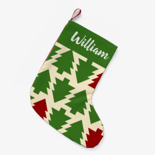 Gepersonaliseerd kerstboomschildering kleine kerstsok