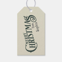 Gepersonaliseerd kerstcadeau Label – [Van] [Naam] Cadeaulabel