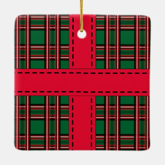 Gepersonaliseerd kerstcadeau Ornament (Achterkant)