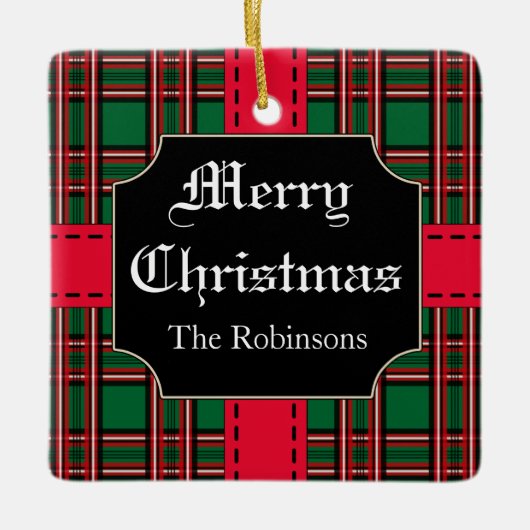 Gepersonaliseerd kerstcadeau Ornament (Voorkant)