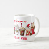 Gepersonaliseerd kerstcadeau voor koffieliefhebber koffiemok (Voorkant rechts)