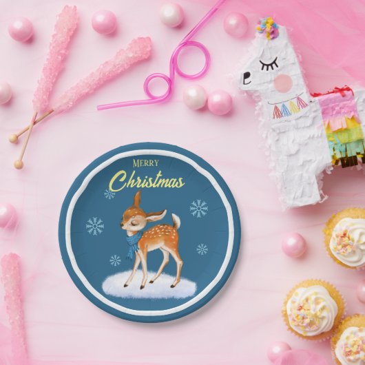 Gepersonaliseerd kerstcadethemapapier bord (Feest)