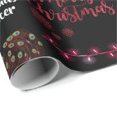 Gepersonaliseerd kerstfeest cadeaupapier (Rol Hoek)