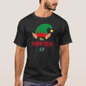 Gepersonaliseerd kerstfeest Elf T Shirt (Voorkant)