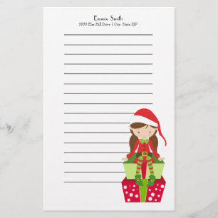 Gepersonaliseerd kerstfeest en Cadeaus Briefpapier