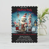 Gepersonaliseerd Kerstfeest grappig Kaart (Staand voorkant)