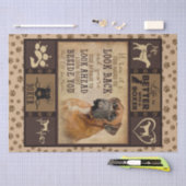 Gepersonaliseerd kerstfeest, het leven is beter me tissuepapier (Craft)