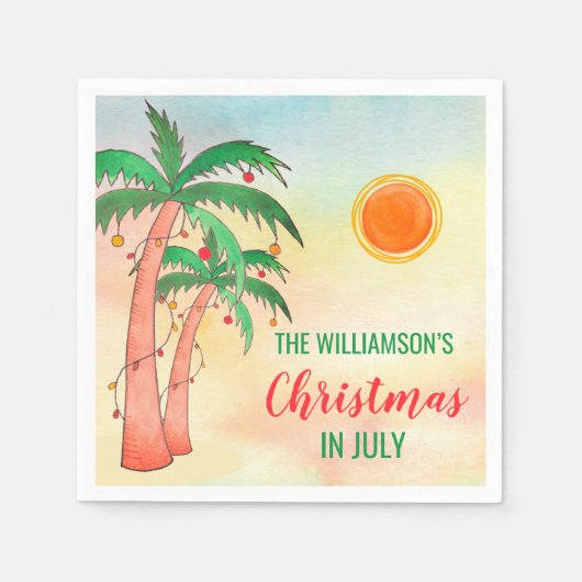 Gepersonaliseerd kerstfeest in het papiertje van d servet (Voorkant)