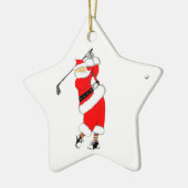 Gepersonaliseerd kerstfeest keramisch ornament (Links)