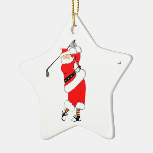Gepersonaliseerd kerstfeest keramisch ornament (Links)