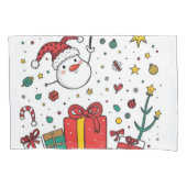 gepersonaliseerd kerstfeest kussensloop (Voorkant)