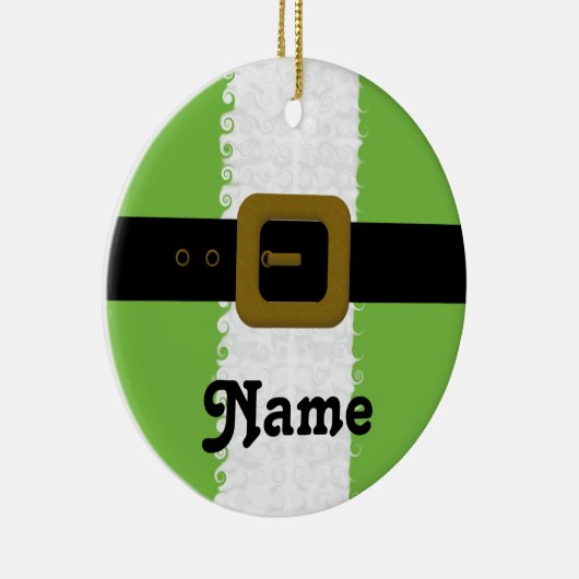 Gepersonaliseerd kerstfeest Ornament (Rechts)