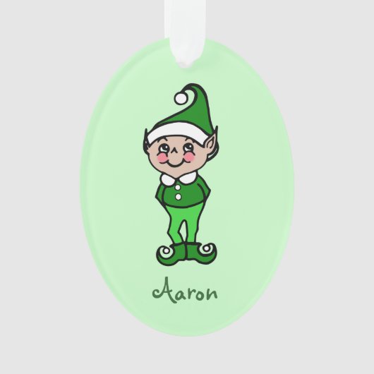 Gepersonaliseerd kerstfeest Ornament (voorkant)