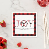 Gepersonaliseerd kerstfeest servet (Insitu)