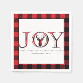 Gepersonaliseerd kerstfeest servet (Voorkant)