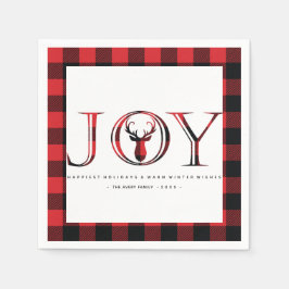 Gepersonaliseerd kerstfeest servet
