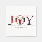 Gepersonaliseerd kerstfeest servet (Voorkant)