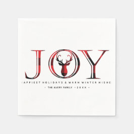 Gepersonaliseerd kerstfeest servet