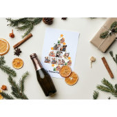 Gepersonaliseerd kerstfeest van de vlinderfamilie  feestdagenkaart