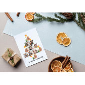 Gepersonaliseerd kerstfeest van de vlinderfamilie  feestdagenkaart