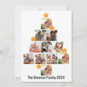 Gepersonaliseerd kerstfeest van de vlinderfamilie  feestdagenkaart (Voorkant)