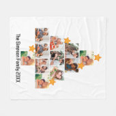 Gepersonaliseerd kerstfeest van de vlinderfamilie  fleece deken (Voorkant (Horizontaal))