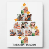 Gepersonaliseerd kerstfeest van de vlinderfamilie fotoplaat (Voorkant)