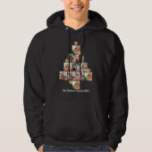 Gepersonaliseerd kerstfeest van de vlinderfamilie  hoodie (Voorkant)