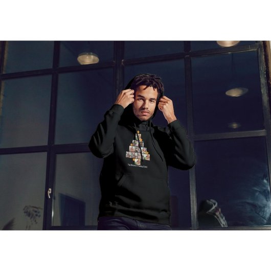 Gepersonaliseerd kerstfeest van de vlinderfamilie  hoodie