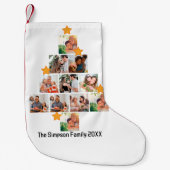 Gepersonaliseerd kerstfeest van de vlinderfamilie  kleine kerstsok (Voorkant)