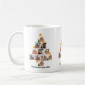 Gepersonaliseerd kerstfeest van de vlinderfamilie  koffiemok (Links)