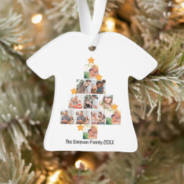 Gepersonaliseerd kerstfeest van de vlinderfamilie  ornament
