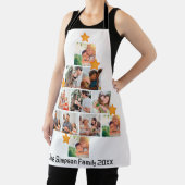 Gepersonaliseerd kerstfeest van de vlinderfamilie schort (Insitu)
