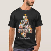 Gepersonaliseerd kerstfeest van de vlinderfamilie t-shirt (Voorkant)