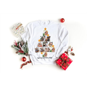 Gepersonaliseerd kerstfeest van de vlinderfamilie  t-shirt