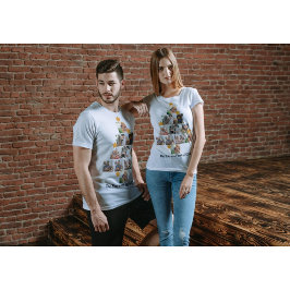 Gepersonaliseerd kerstfeest van de vlinderfamilie  t-shirt