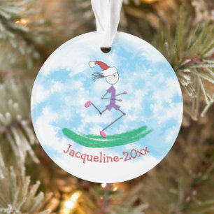 GEPERSONALISEERD © Kerstfeestdag Lady Runner Ornament