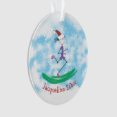 GEPERSONALISEERD © Kerstfeestdag Lady Runner Ornament (voorkant)