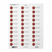 Gepersonaliseerd kerstfeestdagen voor Merry Xmas F Etiket (Full Sheet)