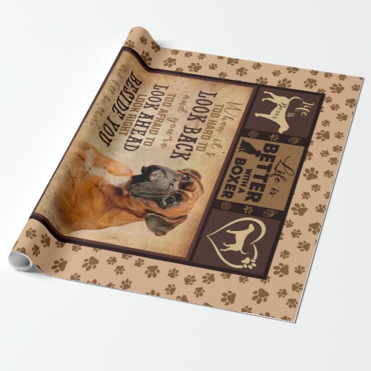 Gepersonaliseerd kerstgebak, het leven is beter ge cadeaupapier (Uitgerold)