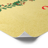 Gepersonaliseerd kerstgevoel Familiebord Poster (Hoek)