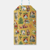 Gepersonaliseerd  kerstgoud met Retro Cadeaulabel (Achterkant)