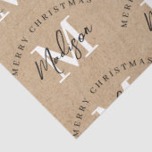 Gepersonaliseerd kerstkaartje tissuepapier (Detail)