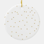 Gepersonaliseerd kerstkeramisch Baby Keramisch Ornament (Achterkant)