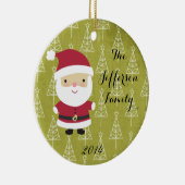 Gepersonaliseerd kerstkerstkerstkerstkerstkerstcad keramisch ornament (Rechts)