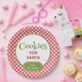 Gepersonaliseerd kerstkoekjes voor de Kerstman Papieren Bordje (Feest)