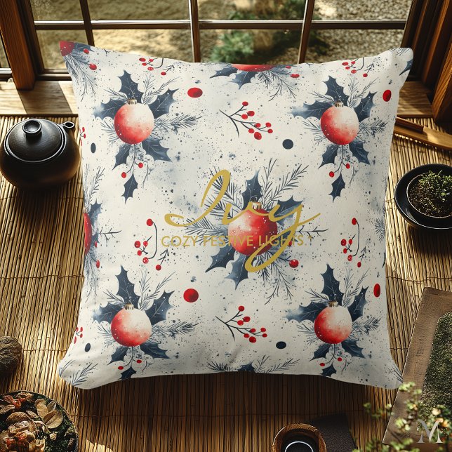 Gepersonaliseerd kerstkussen met naam en citaat kussen (Creator heeft geüpload)