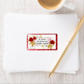 Gepersonaliseerd kerstlabel etiket (Insitu)