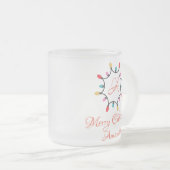 Gepersonaliseerd kerstlicht - Kerst Matglas Koffiemok (Voorkant rechts)